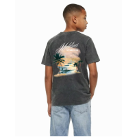 Malelions Junior Relaxed Yacht T-Shirt Acid Wash